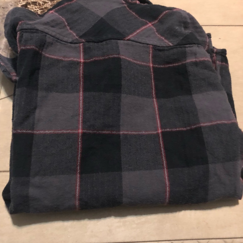 Vans boys button down flannel